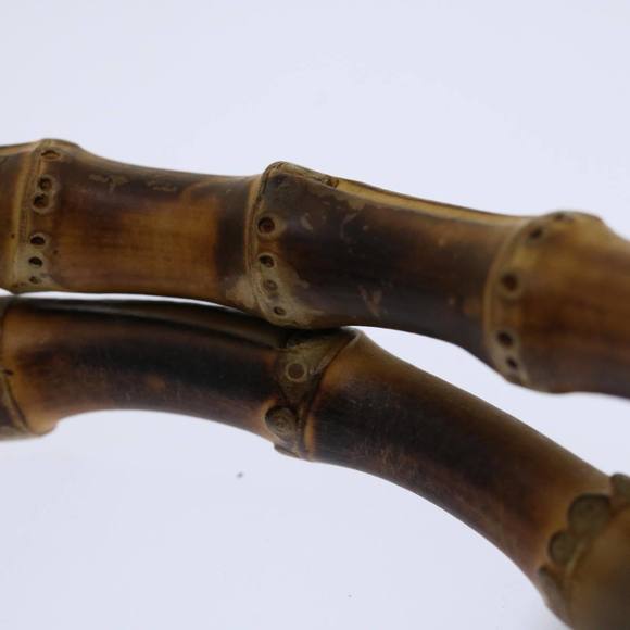 GUCCI Bamboo Hand Bag Leather Black 000 122 0316 Auth 68517 - Picture 8 of 16